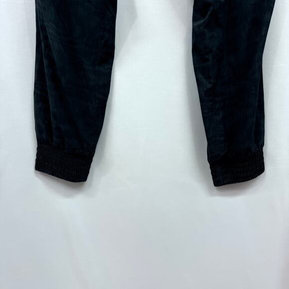 Athleta Camden Printed Jogger Black Moire Elastic Waist Zip Pockets 6 - Picture 5 of 7